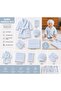 5 Piece Newborn Baby Bathrobe Set 100% Cotton Birth Gift - 2