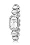 Oval Case Women's Wristwatch Silver Color Pl-1596B2X - 3