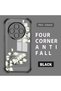 Xiaomi Redmi 14C Compatible Transparent Back Four-Corner Reinforced Impact Protection Silicone Case