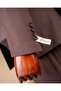 Slim Fit Men's Pointed Collar Double-Breasted Jacket Pants Suit A.Coffee T20139-31 - 4