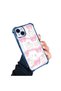iPhone 14 Plus Compatible Transparent Back Four Corners Reinforced Impact Protection Silicone Case - 2
