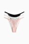3-pack lace tanga thong briefs