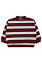 Striped 6-18 Month Sweatshirt - Burgundy