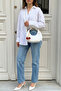 White Charm Gift Women's Shoulder and Crossbody Bag - 5