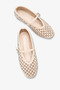 Raolna Women's Stoned Ballerinas - Beige - 3