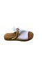Women's Flat Sole Straw Band Detailed Nubuck Lined Slippers - 4