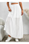 Tulle Long Flared Skirt with Mini Skirt Detail Inside - 2