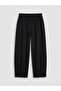 Black Soft Touch Women's Sweatpants with Elastic Waistband - 5