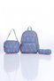 Patterned Primary & First School Bag Set – Waterproof Fabric, Set of 3 - Pink