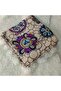 Handmade Needlework Writing, Scarf, Yemeni, Mevlit Cover, Head Cover, 4 Sides Embroidered, 100*100cm - 2