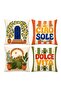 Ciao Sole Patterned 4-Piece Throw Pillow Cover Set - 3