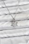 Chain Silver Color Snowflake Model Zircon Stone Women's Necklace - Ebj260725W44238