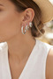 Set of 3 Silver Color Hoop Model Earrings - Ebj260725W44397 - 2