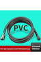 خرطوم استحمام مرن جديد من البولي فينيل كلوريد (PVC) بطول 1.5 متر باللون الرمادي، أنبوب تمديد مرن للمياه، ملحقات الحمام - 3