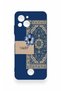 Reeder S23 Pro Max Compatible Blue Ethnic Carpet Pattern Silicone Case - 3