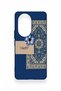 Honor 200 Pro 5g Compatible Blue Ethnic Carpet Pattern Silicone Case - 4