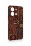 Vivo Y36 Compatible Vintage Carpet Patterned Silicone Case - 2