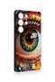 Samsung S25 Ultra Compatible Colorful Eye-Pop Patterned Silicone Case - 3