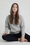 Gray Girl's Kangaroo Pocket Hooded Sweatshirt 24692 - 3