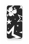 Tecno Spark 20C Compatible Black Mega Star Patterned Silicone Case - 2