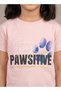 Girls Stay Pawsitive Pink T-Shirt - 5