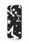Tecno Spark 30C Compatible Black Mega Star Patterned Silicone Case - 4