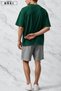 Be Kind Printed Plus Size Unisex T-Shirt & Grey Shorts Set - 4