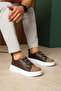 Zrc2653 - Premium Exclusive Men's Sneaker with Rubber Detail in Brown - 2