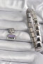 316L Steel Silver Color Dangle Purple Piano Figure Nomination Charm - 2