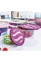 3-Piece Karizma Round Storage Container Set (0.75 Lt+1.20Lt+1.75 Lt) Made from Plastic That Does Not Contain Substances Harmful to Health. - 2