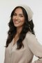 Beige Color Knitted Bandana Summer Hair Accessory - 4