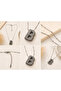Letter B Stone Silver Color Women's Necklace - 2