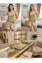 Women's Suspender Pajama Set with Shorts - 2
