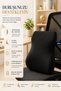 Orthopedic Visco Lumbar and Back Support Cushion – Ergonomic Comfort for Office Chair, Car, and Home - 3