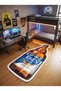 Non-Slip Base Gamer Themed Machine Washable Teen Room Carpet 120X400 cm