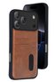 Aconcept iPhone 17 Pro Sara Leather Case with Business Card Holder (64548) - Tan