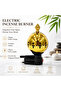Spherical carved silver plug-in incense burner fast tropical power-off protection electric aromatherapy home office XLE0314 - 8