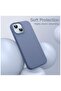 iPhone 15 Liquid Silicone Case - Slim Fit Soft Touch Protective Cover with Microfiber Lining & Camera Protection - 3