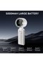 Foldable Handheld Fan, Portable Rechargeable 5000mAh Mini Turbo Fan with Digital Display, 5 Speeds Small Pocket Fan for Travel, Theme Park, Stadium Essentials, Gifts for Women Men - 5