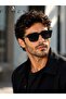 Zenith Square Sunglasses for Men & Women, Premium Black Frame with UV400 Protection - 8