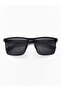 Onyx Men's Polarized Square Sunglasses | Matte Black Frame with Smoke TAC Polarized UV400 Lenses - 2