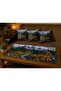 Landscape Patterned Runner and Set of 4 Throw Pillow Covers