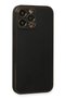 Aconcept iPhone 13 Pro Max Case Coco Leather Silicone Cover (83036) - Black - 3