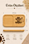 Rectangular Bamboo Two-Compartment Coffee Presentation Tray, Both Sympathetic and Attractive - 5