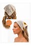 2-Pack Vintage Yellow Daisy Bohemian Crochet Mesh Bandana Suitable for Adults and Children