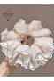 Vip Double Layer Lace Fruit Patterned Fabric 17 cm Simit Buckle - 2