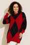 Baklava Patterned Knitwear R7179 Red