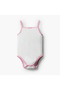 Square Neck Sleeveless Bodysuit with Snap Button Closure - 2