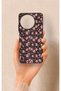 Realme 11 Compatible Mini Pink Flower Patterned Silicone Case