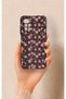Redmi 10 2022 Compatible Mini Pink Flower Pattern Silicone Case